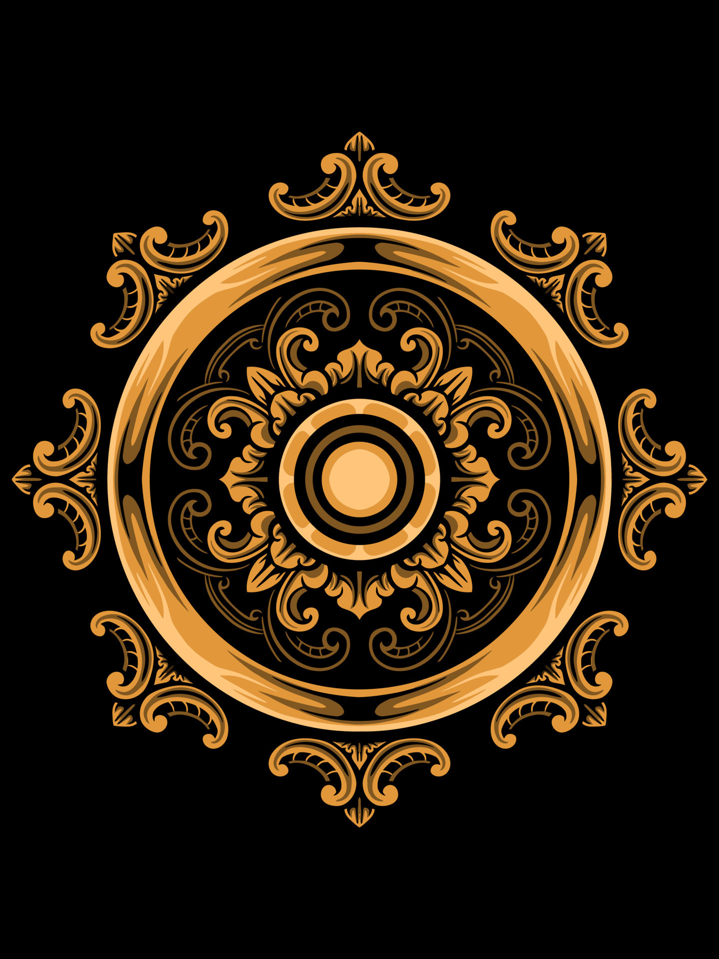 Beautiful carved decorative ornaments Vector design for elements editable colors 22134924 Vector