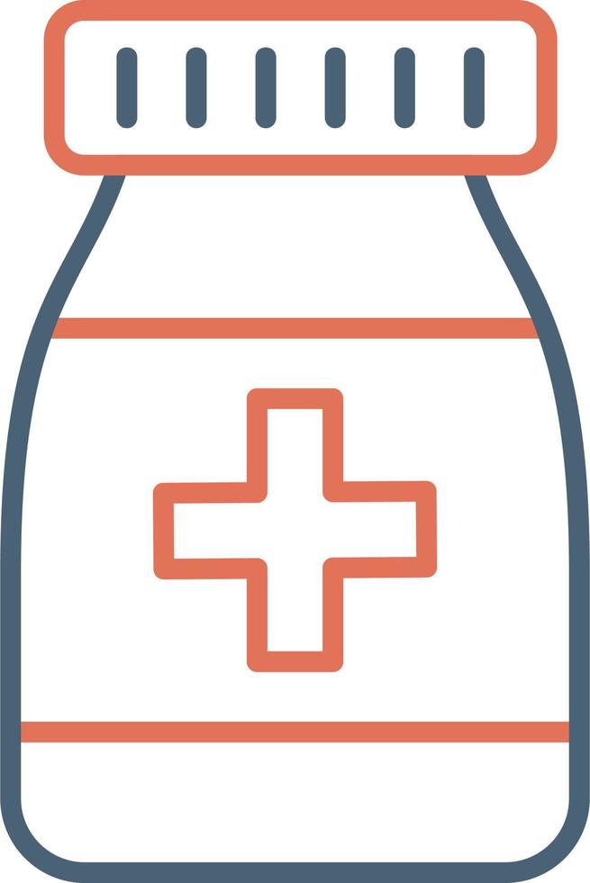 Medicine bottle vector icon