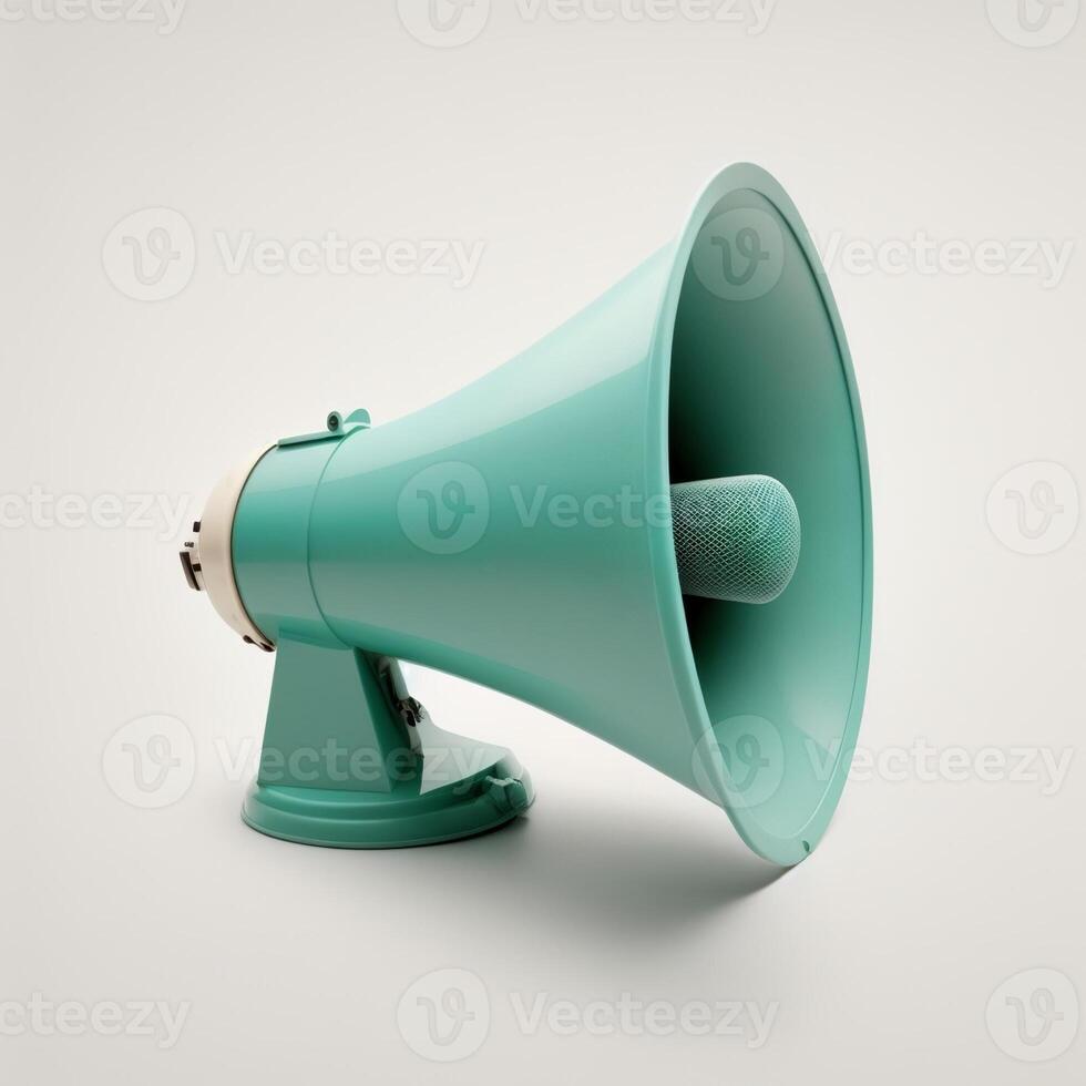 Colorful megaphone illustration, background. photo