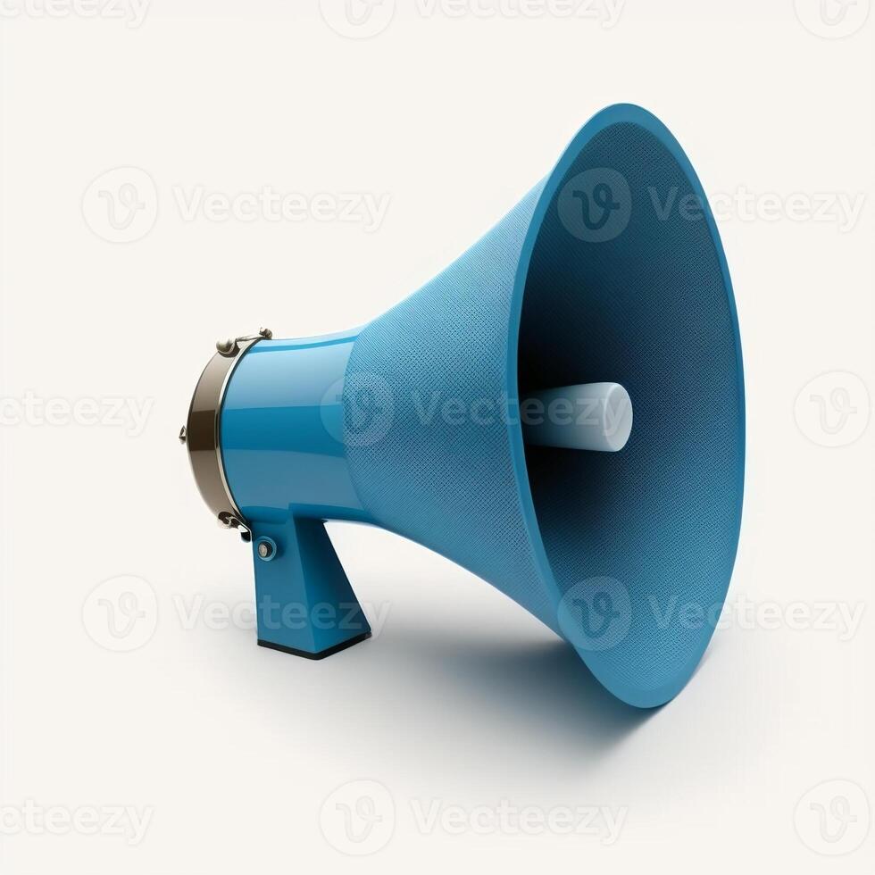 Colorful megaphone illustration, background. photo