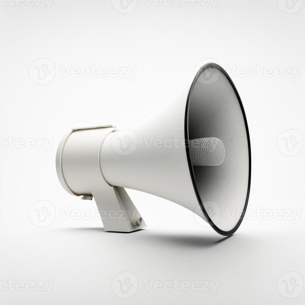 Colorful megaphone illustration, background. photo