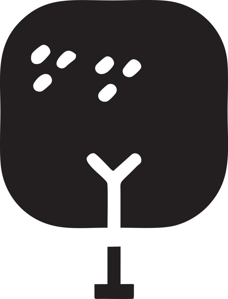 tree icon symbol image vector, illustration of the tree botany in black image vector