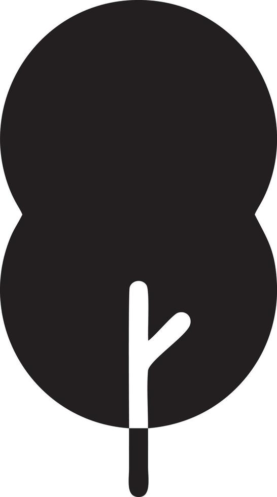 tree icon symbol image vector, illustration of the tree botany in black image vector