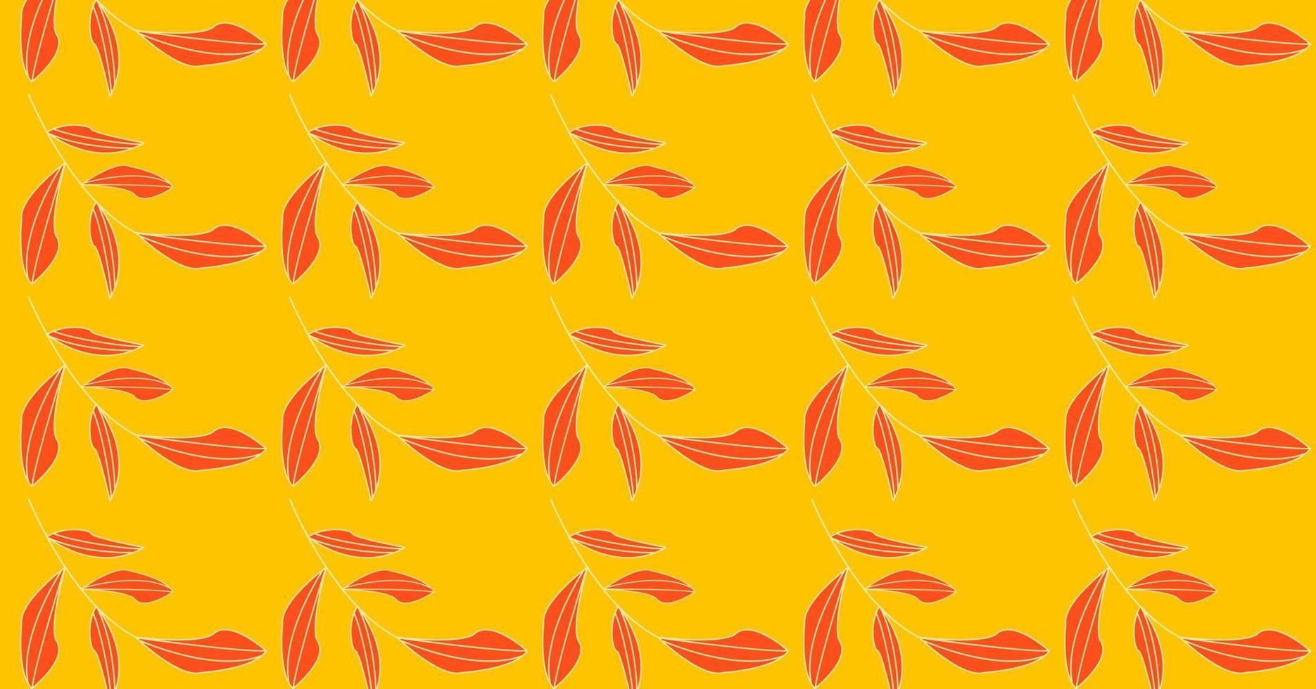 Vector minimalist abstract leaves illustration pattern background