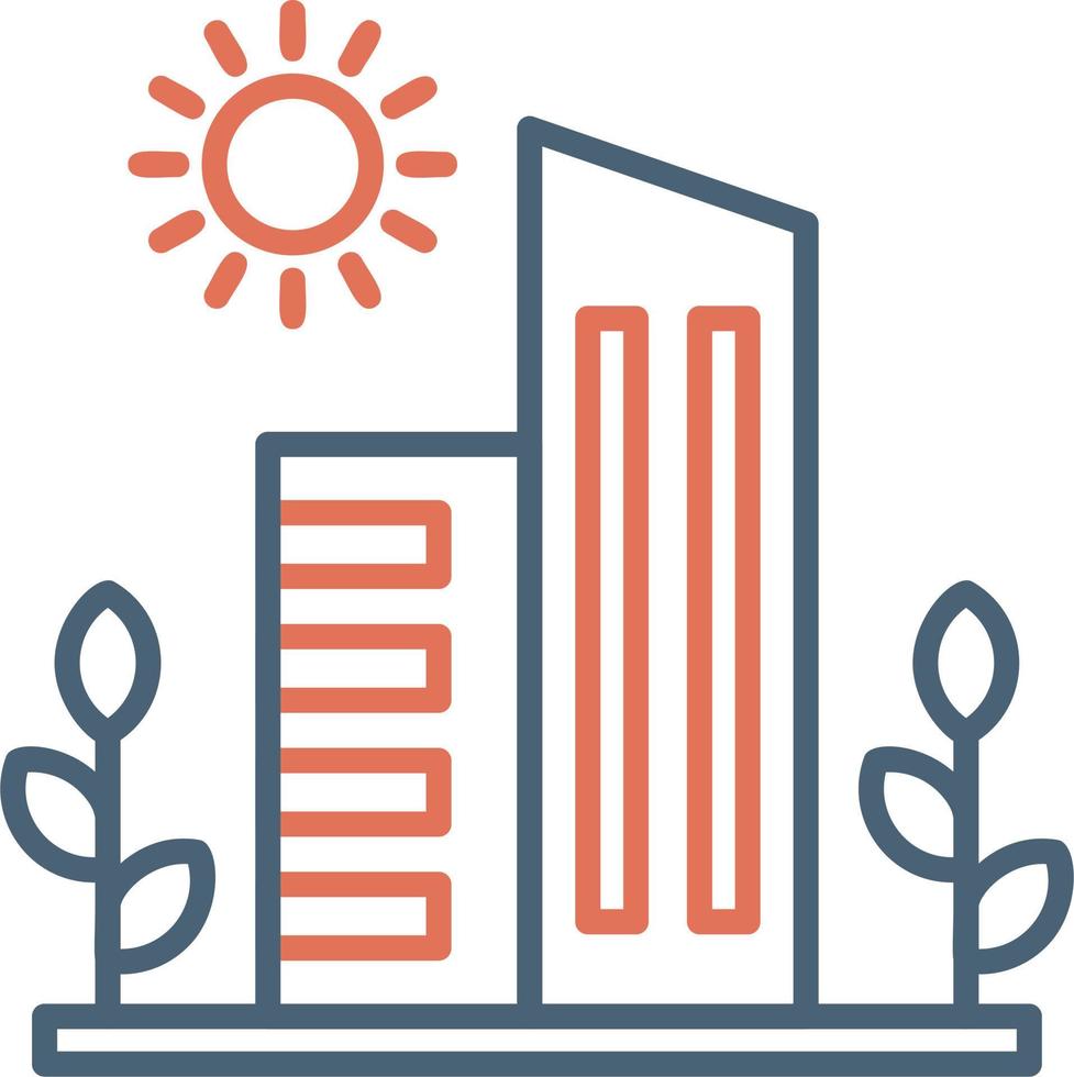 Green City vector icon