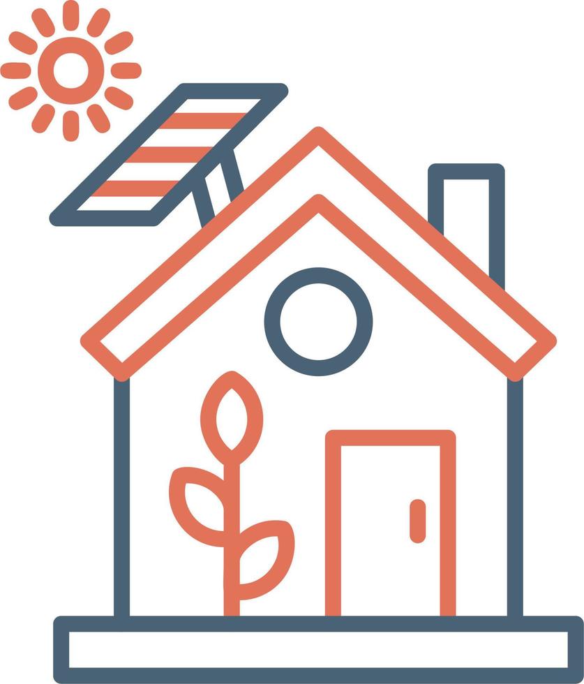 Eco House vector icon