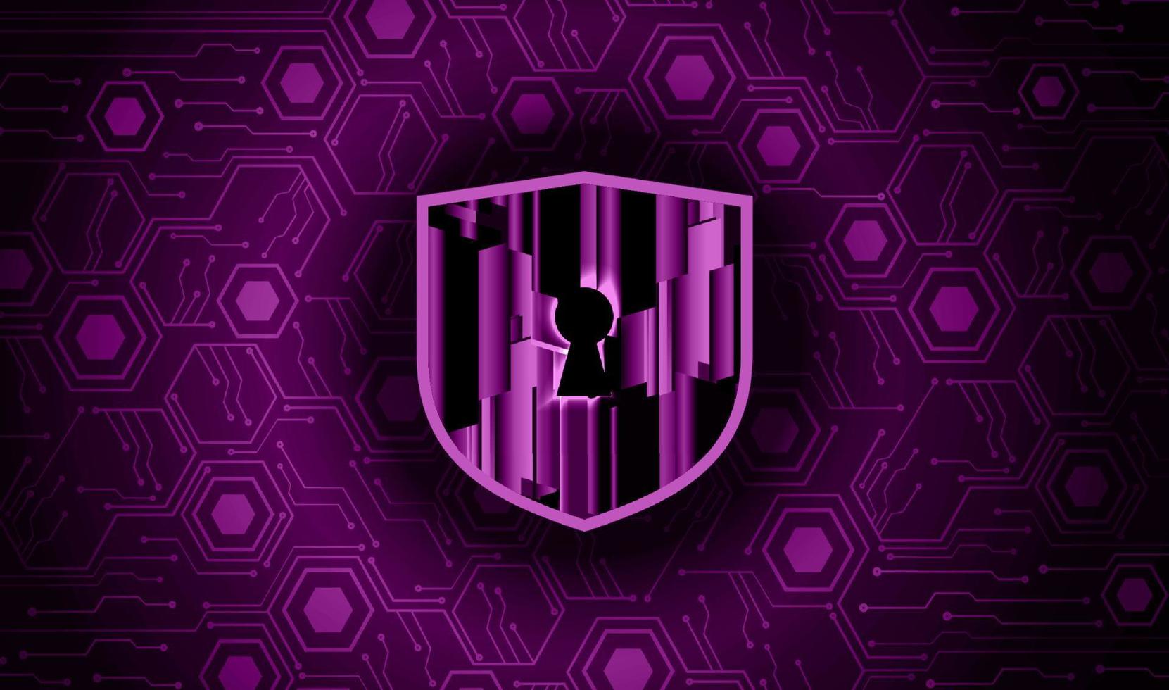 Modern Cybersecurity Technology Background with padlock vector