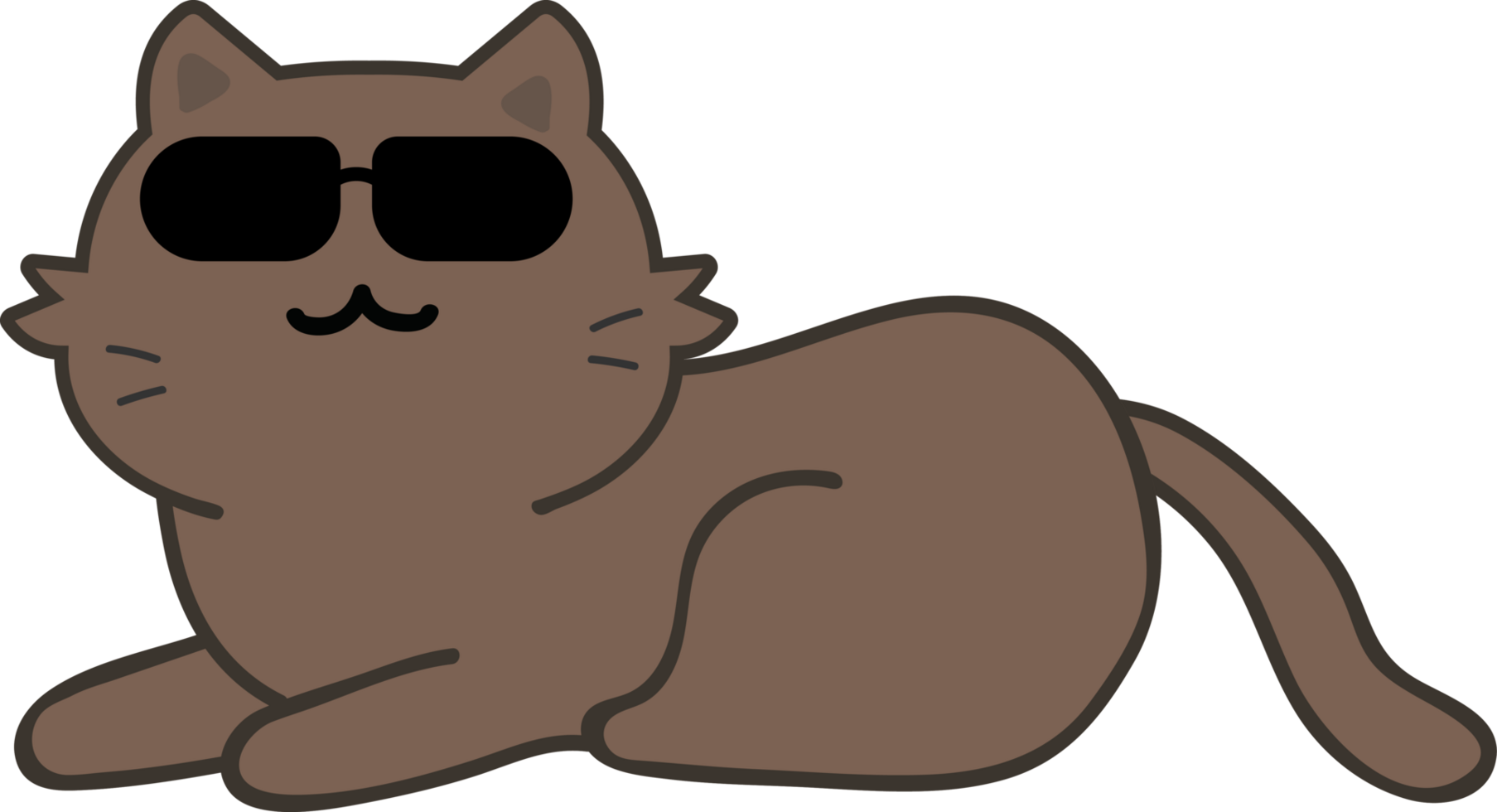 Cat cartoon character crop-out png