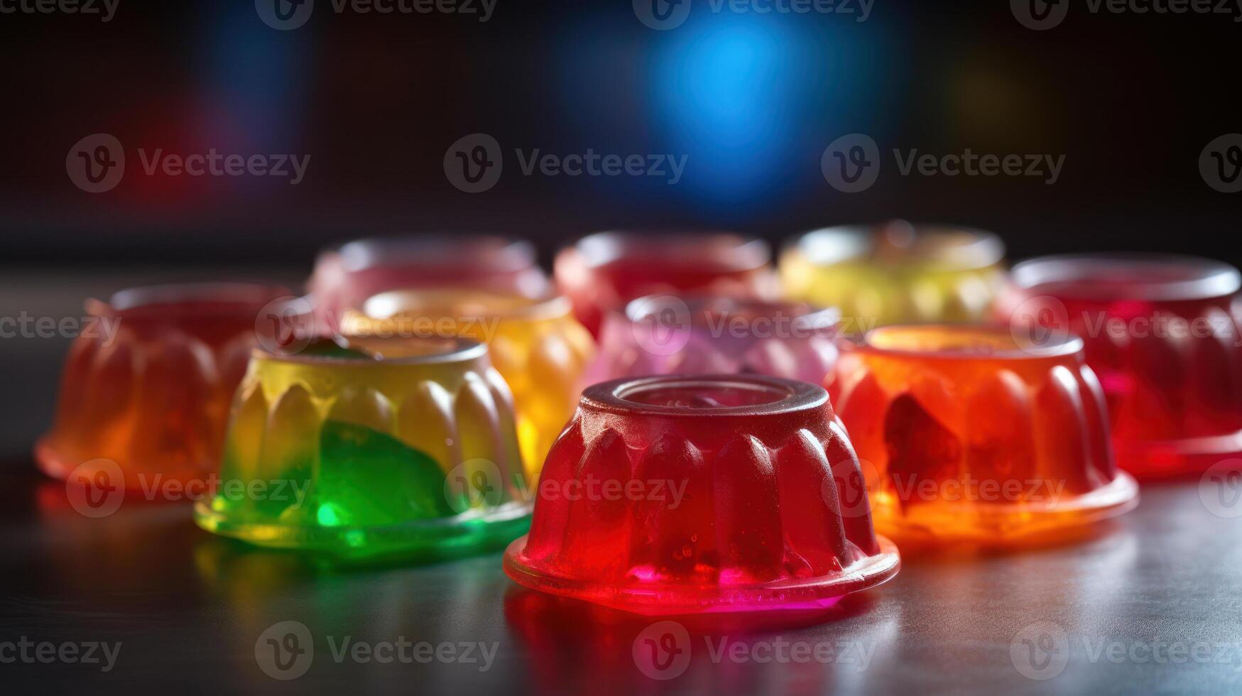 jelly with berries photo