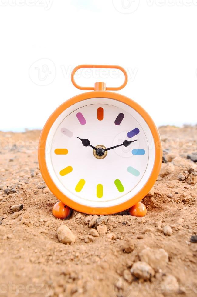 An orange clock photo