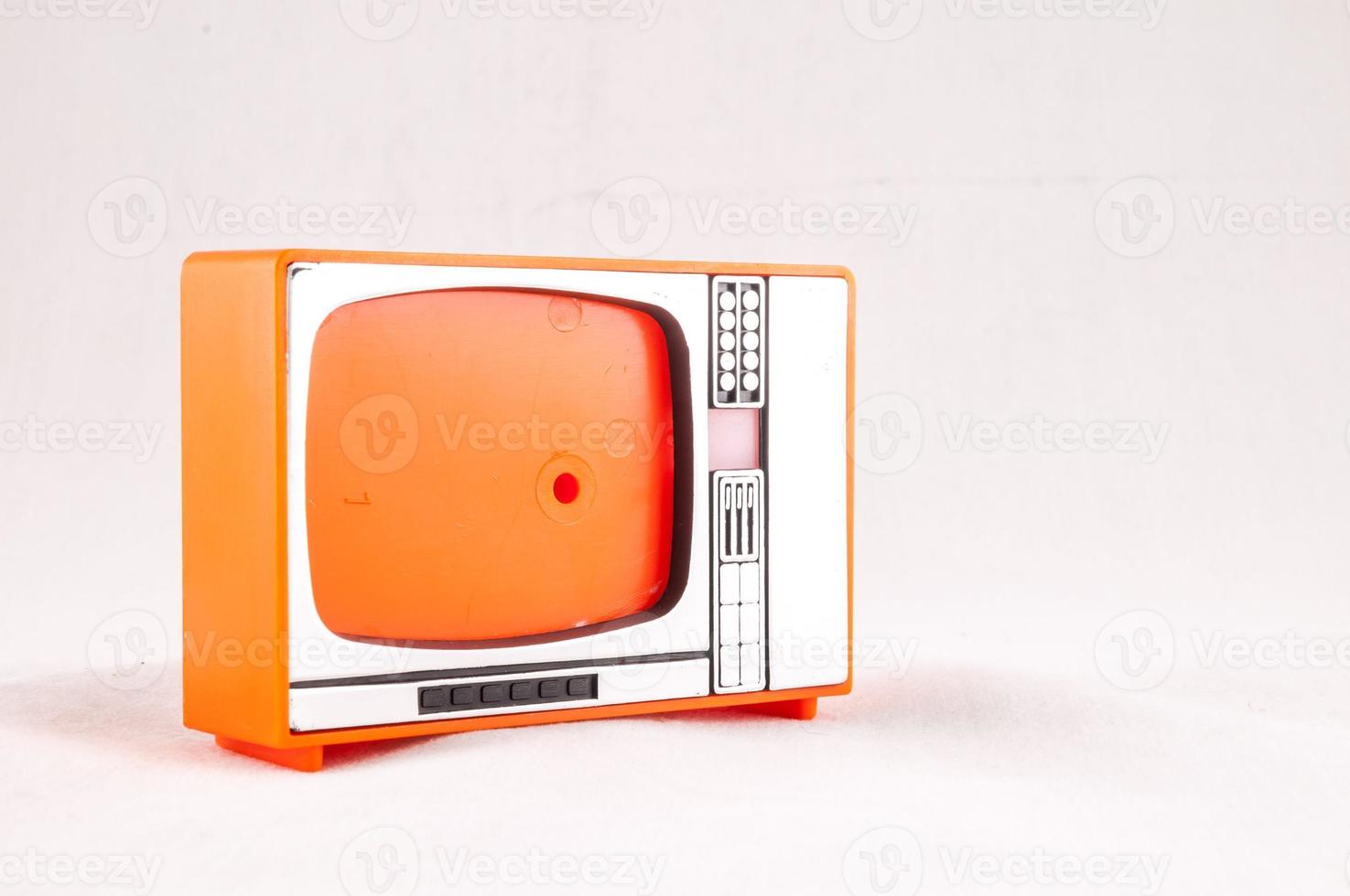 Old orange tv photo