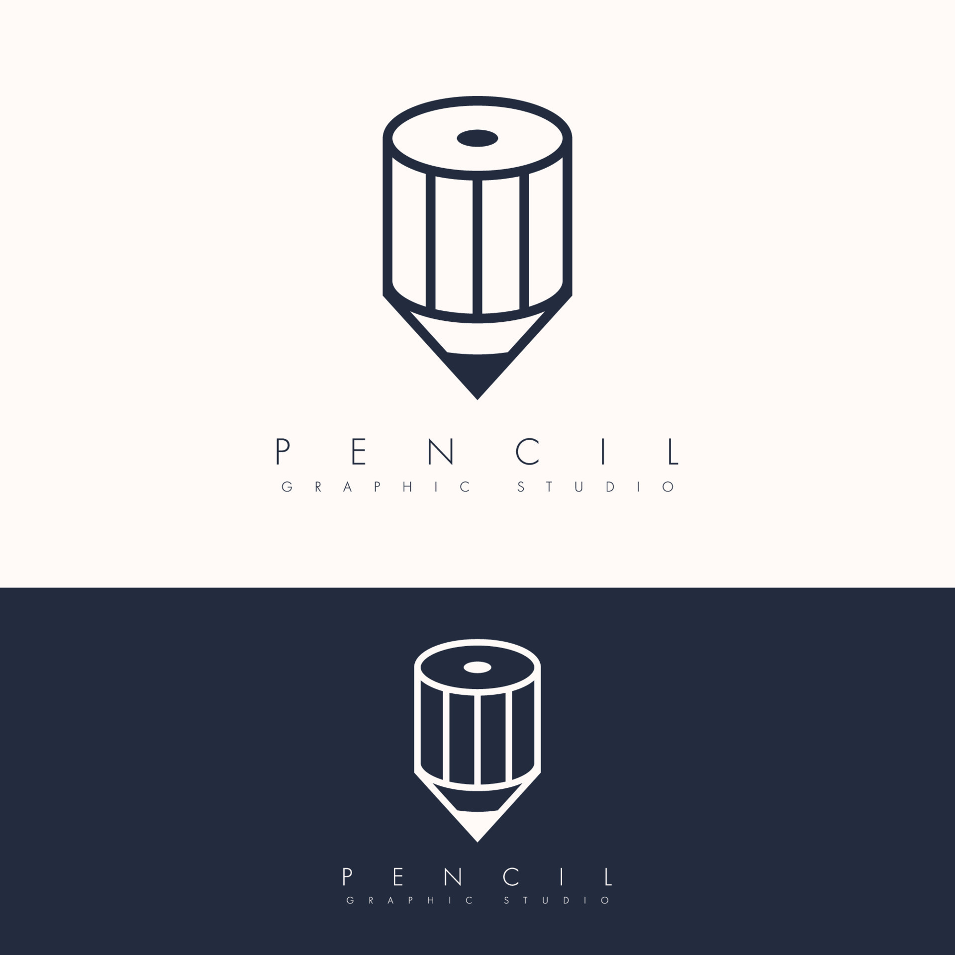 simple outline pencil logo template 22136759 Vector Art at Vecteezy