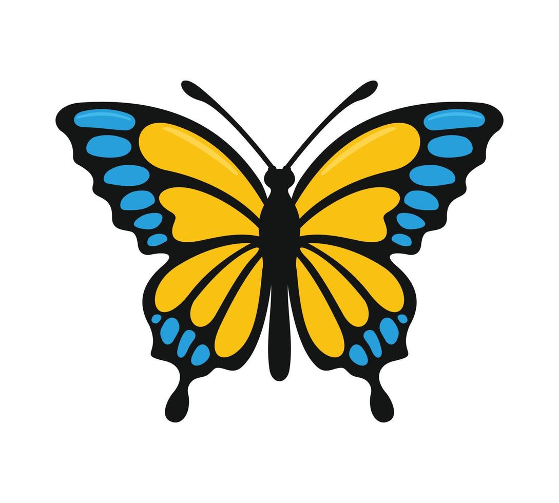 Butterfly icon isolated on white background vector