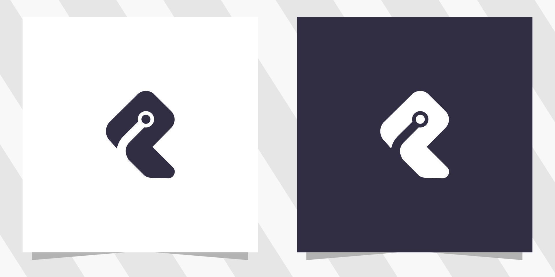 letter p logo design template vector