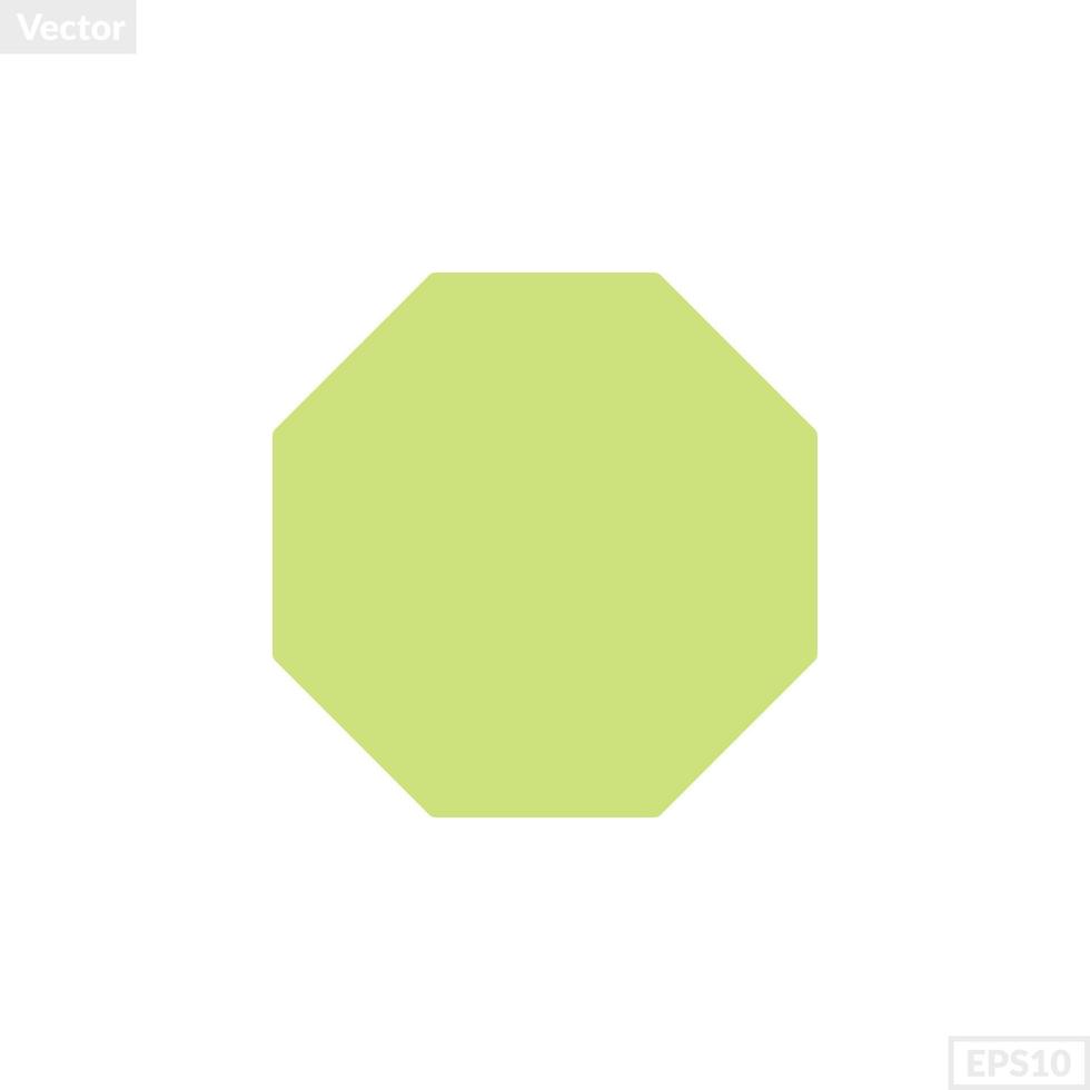 octagon shape illustration vector graphic