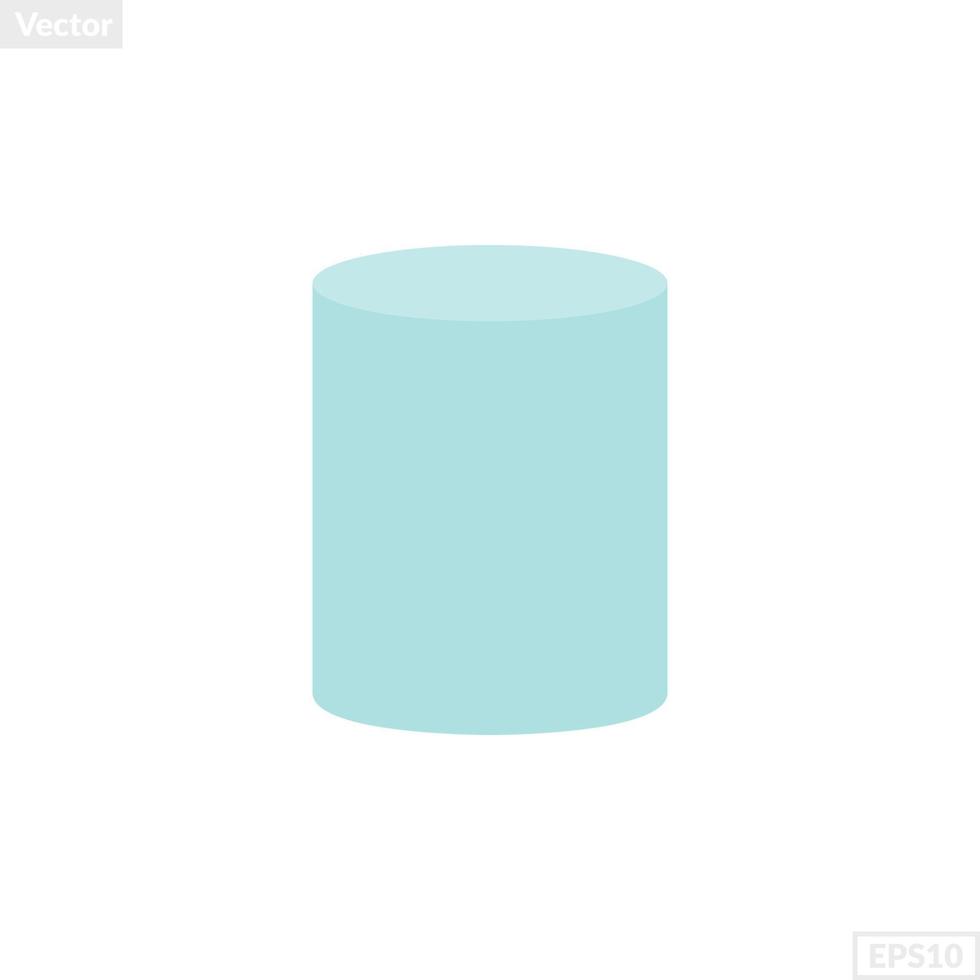 cylinder shape illustration vector graphic