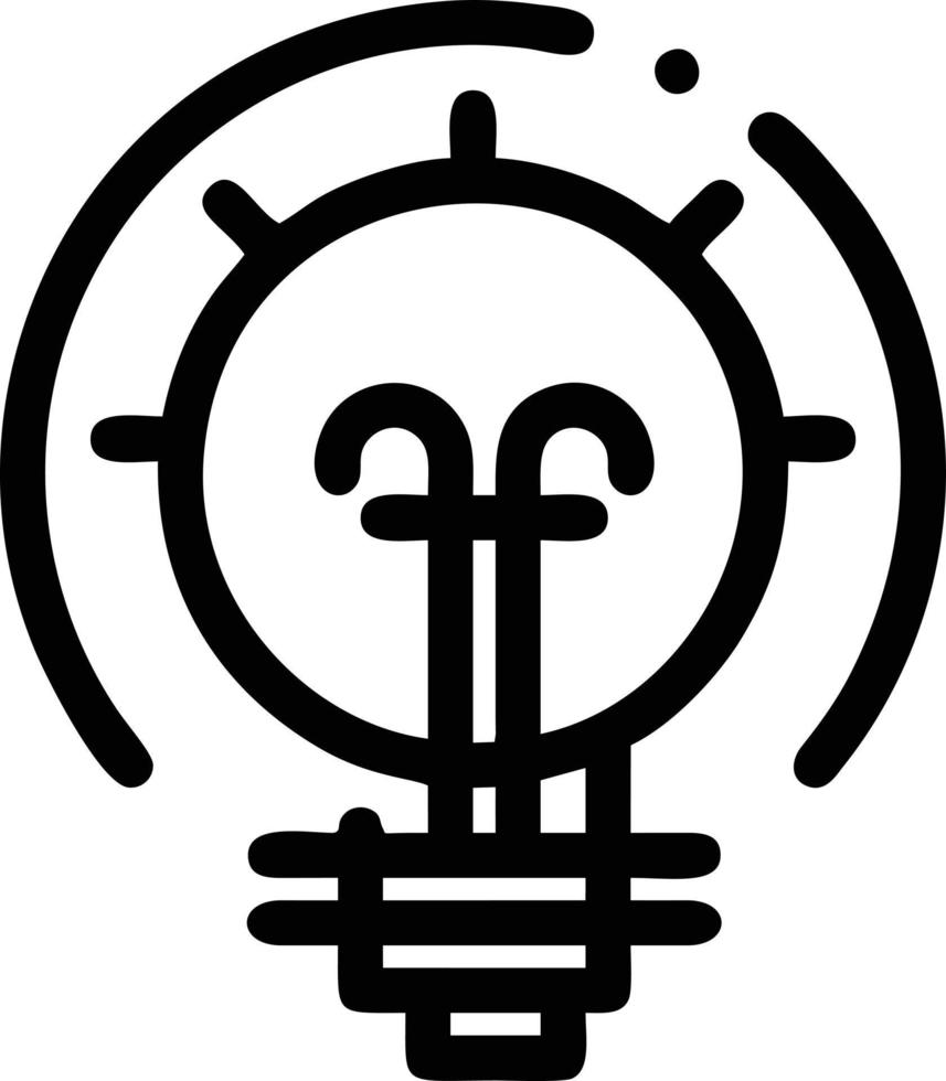 Idea solution icon symbol vector image. Illustration of the creative innovation concept design. EPS 10