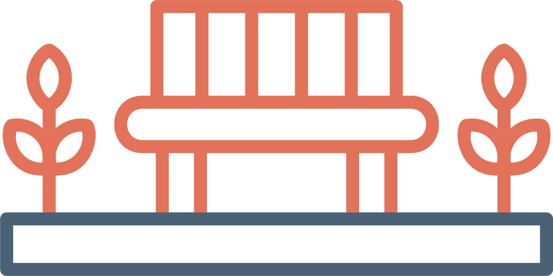 Park Bench vector icon