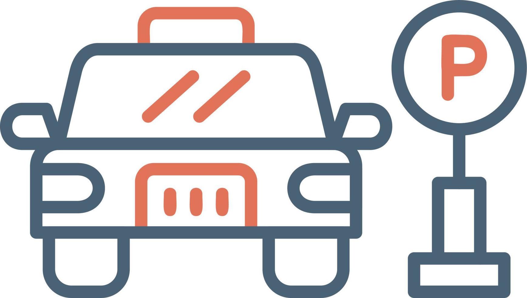 Parking Area vector icon
