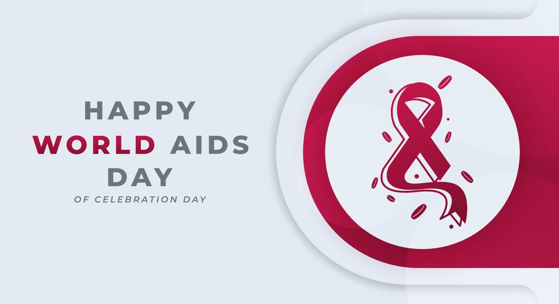 mundo SIDA día celebracion vector diseño ilustración para fondo, póster, bandera, publicidad, saludo tarjeta