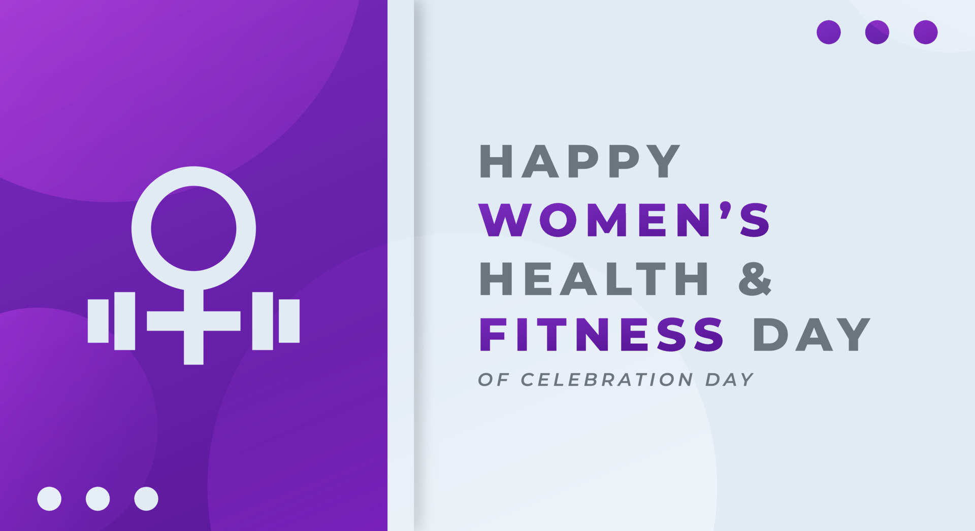National Women's Health and Fitness Day Celebration Vector Design