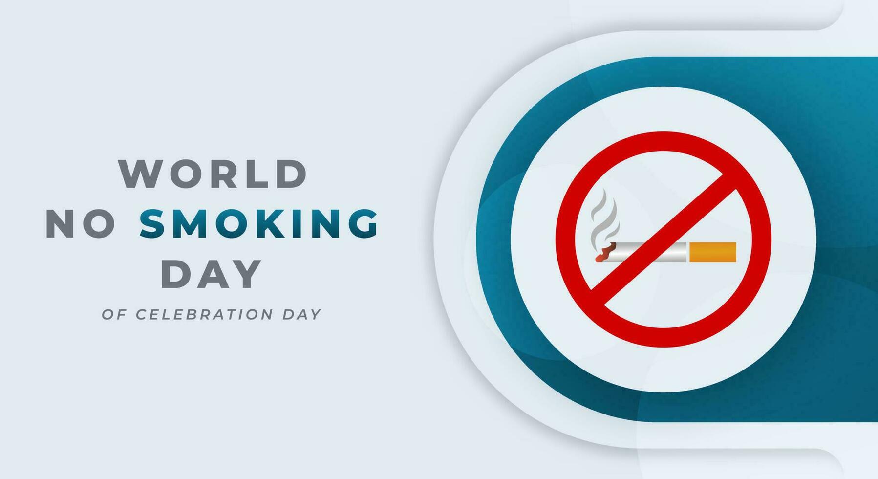 No Smoking day Celebration Vector Design Illustration for Background, Poster, Banner, Advertising, Greeting Card