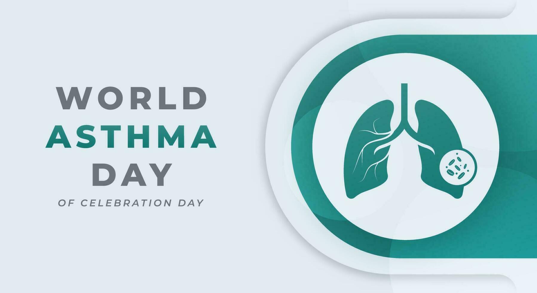 World Asthma Day Celebration Vector Design Illustration for Background, Poster, Banner, Advertising, Greeting Card