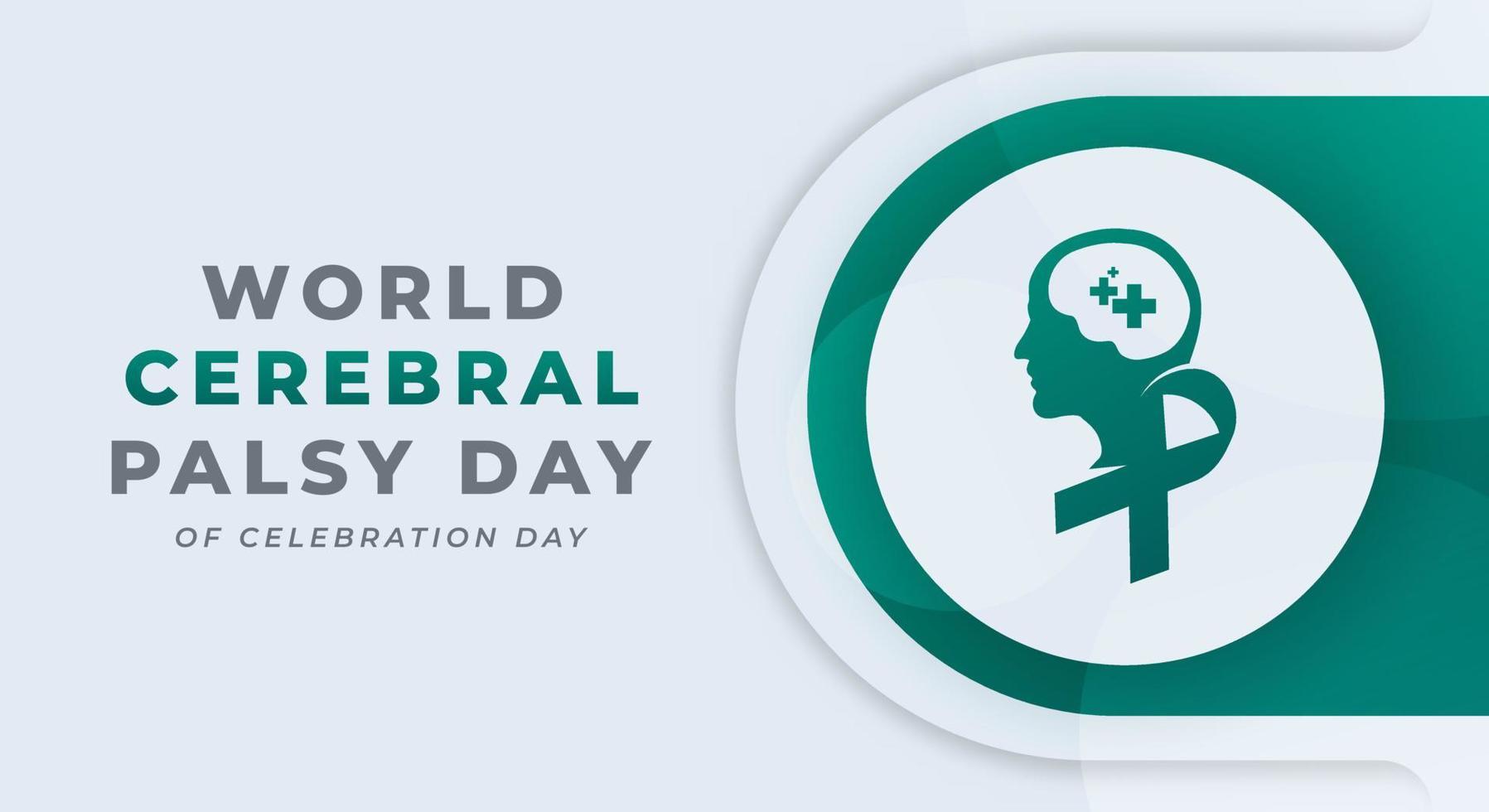 World Cerebral Palsy Day Celebration Vector Design Illustration for Background, Poster, Banner, Advertising, Greeting Card