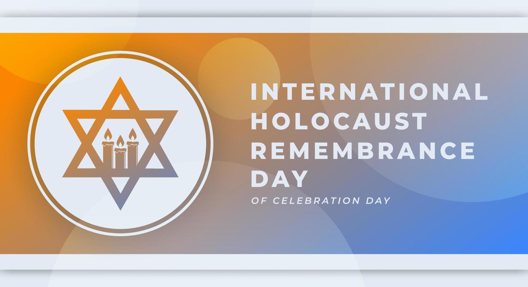 holocausto remembranza día celebracion vector diseño ilustración para fondo, póster, bandera, publicidad, saludo tarjeta
