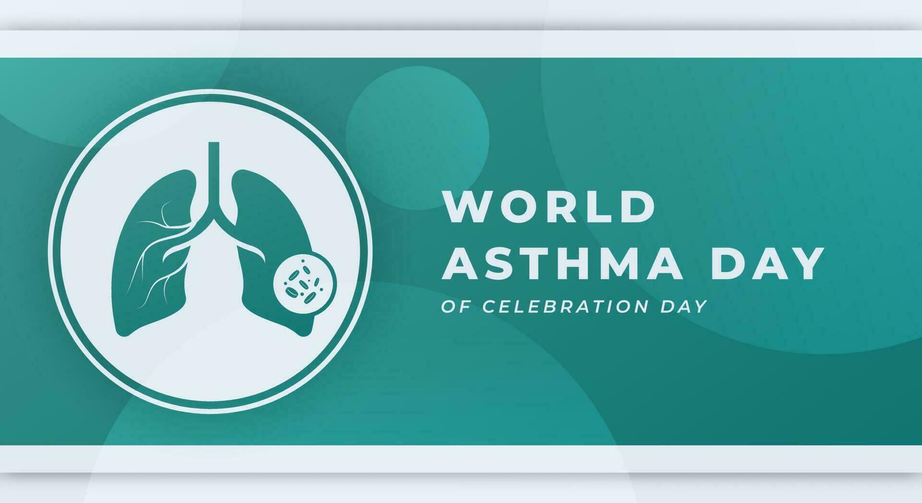 World Asthma Day Celebration Vector Design Illustration for Background, Poster, Banner, Advertising, Greeting Card