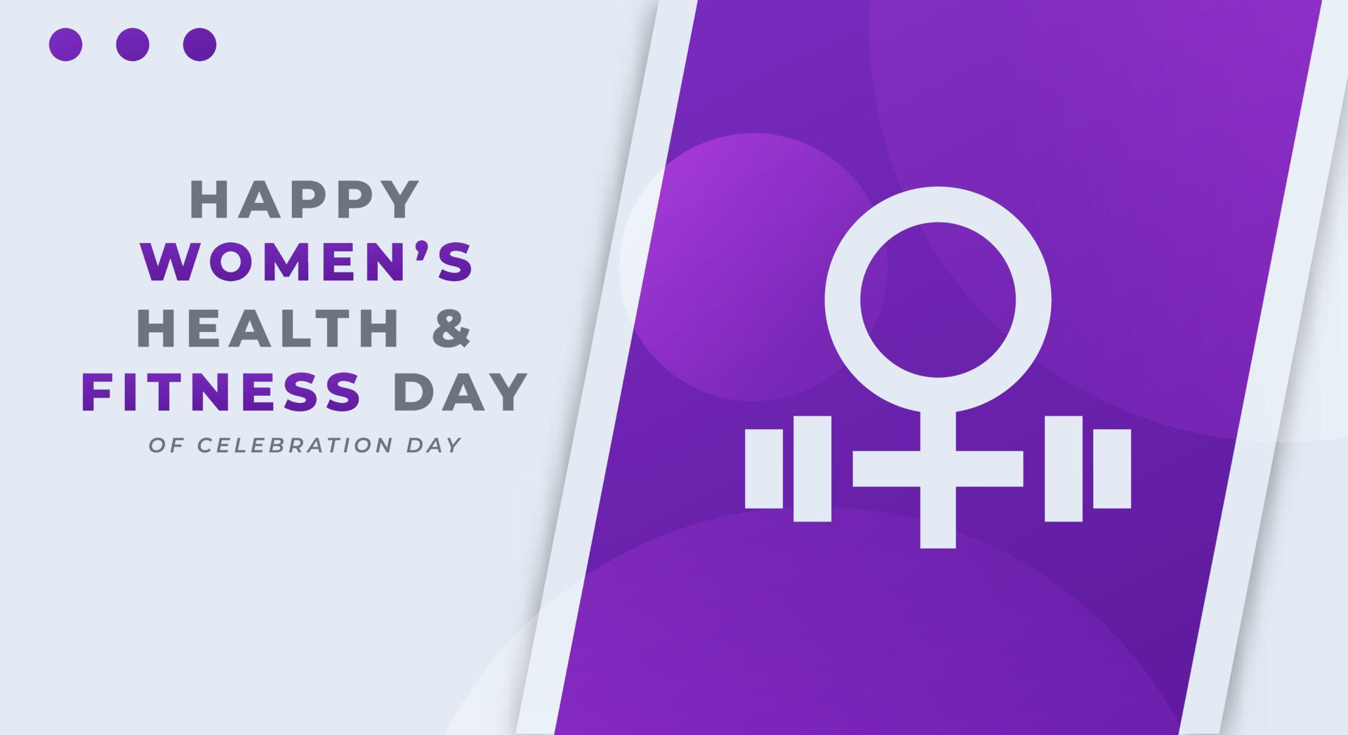 National Women's Health and Fitness Day Celebration Vector Design