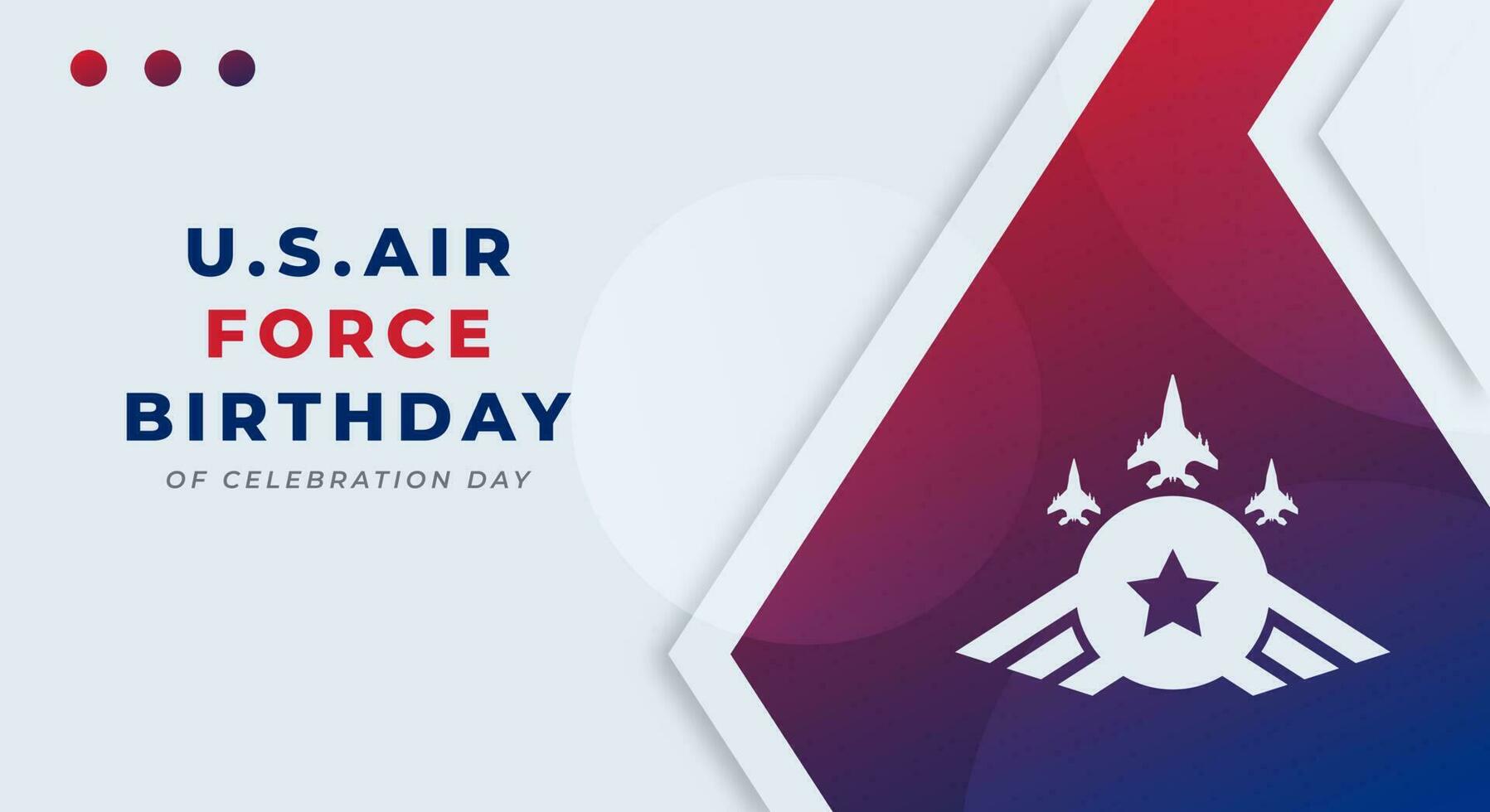 U.S. Air Force Birthday Celebration Vector Design Illustration for Background, Poster, Banner, Advertising, Greeting Card