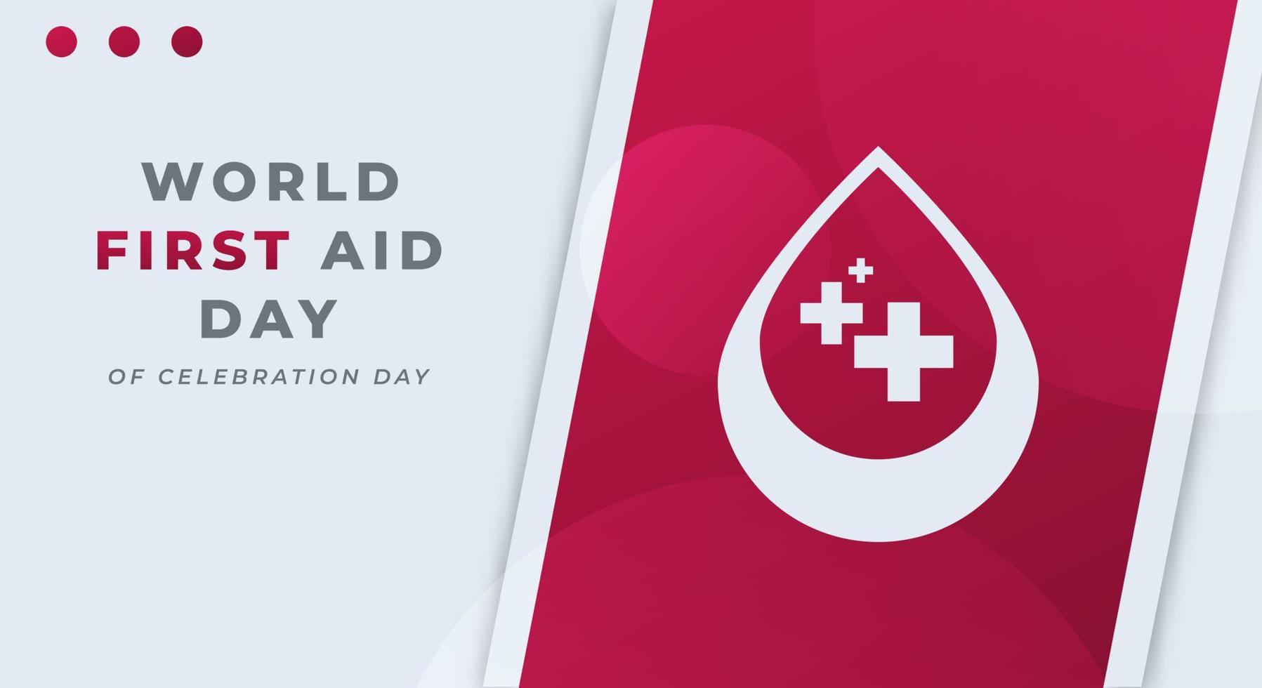 World First Aid Day Celebration Vector Design Illustration for Background, Poster, Banner, Advertising, Greeting Card