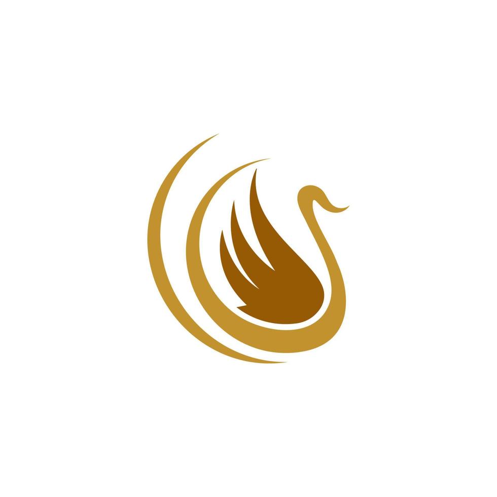 Swan icon Template vector