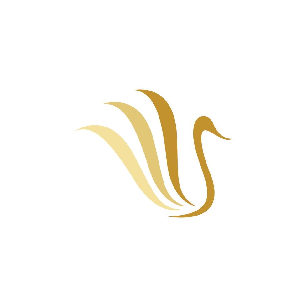 Swan icon Template vector