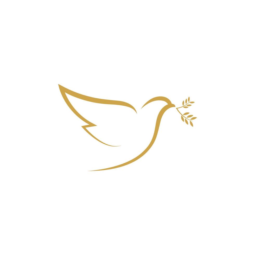 Bird wing Dove icon Template vector illustration