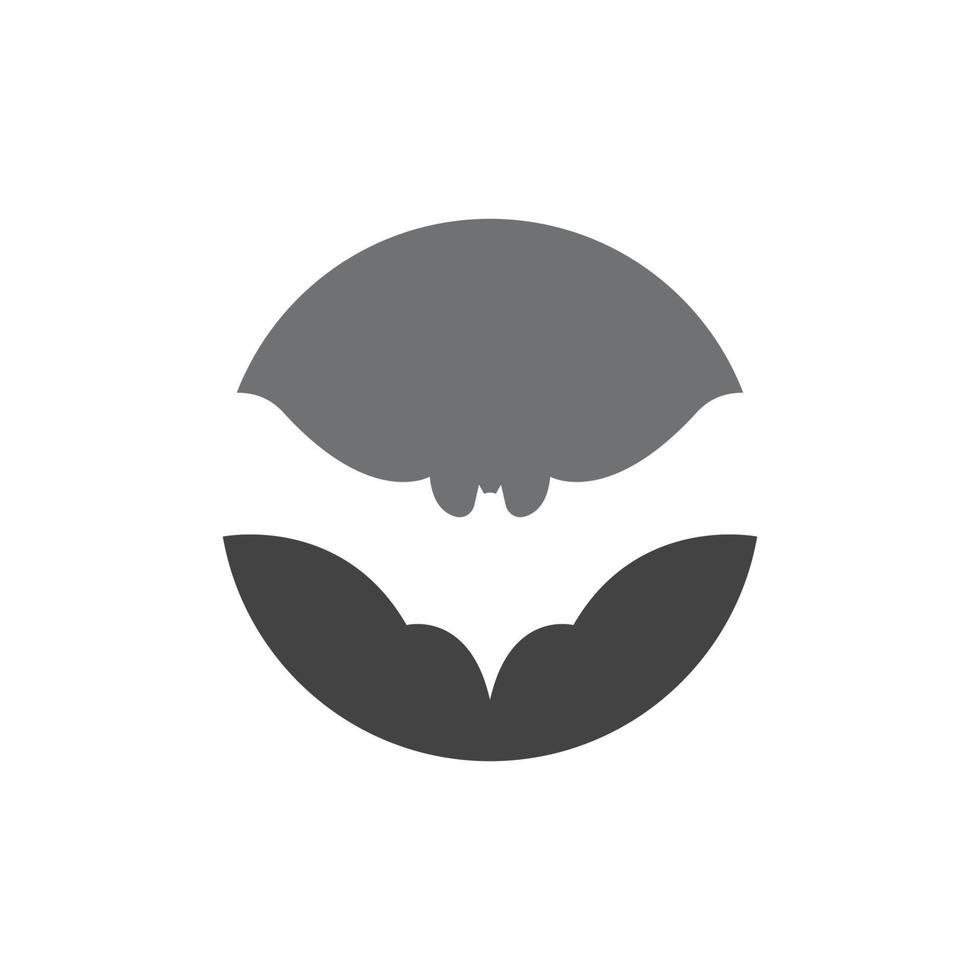 bat vector icon logo template