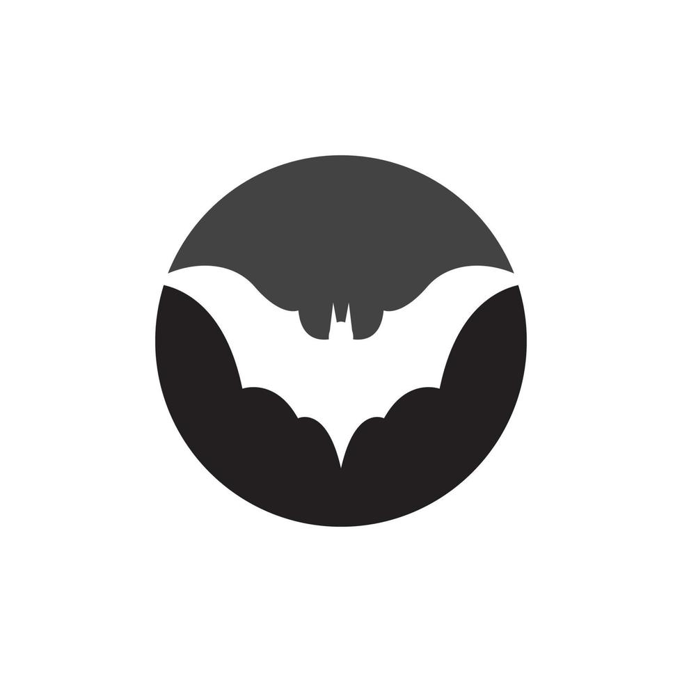 bat vector icon logo template