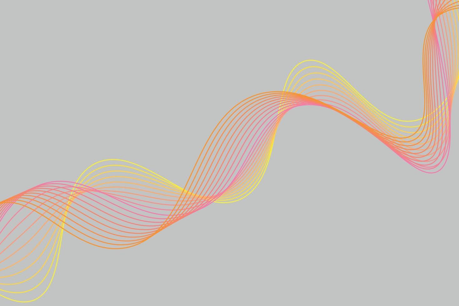 vistoso degradado ola línea. fluido resumen antecedentes. adecuado para aterrizaje página y computadora escritorio fondo de pantalla vector