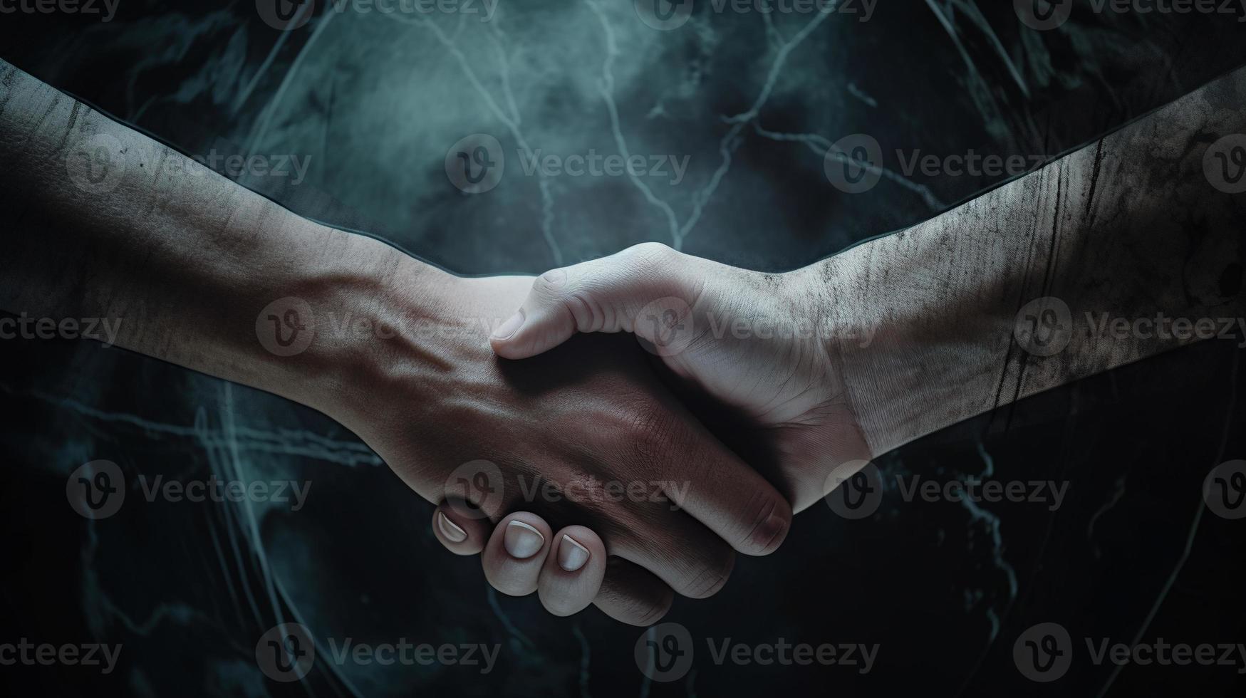 Close-up image of business people shaking hands at meeting or negotiation,Handshake concept,Business concept photo