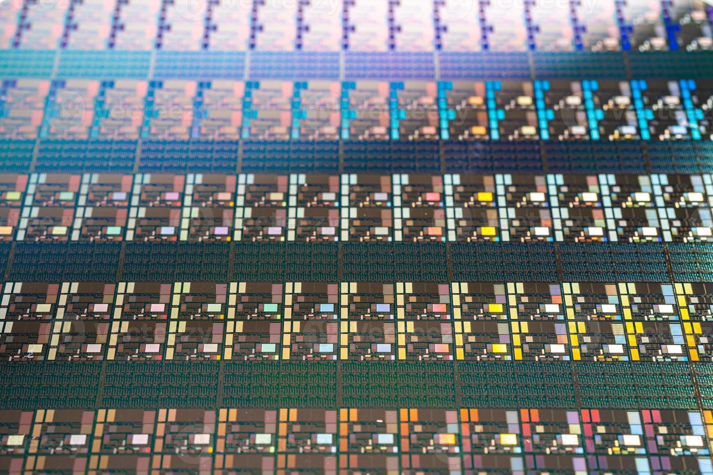 Silicon wafer for manufacturing semiconductor of integrated circuit. photo