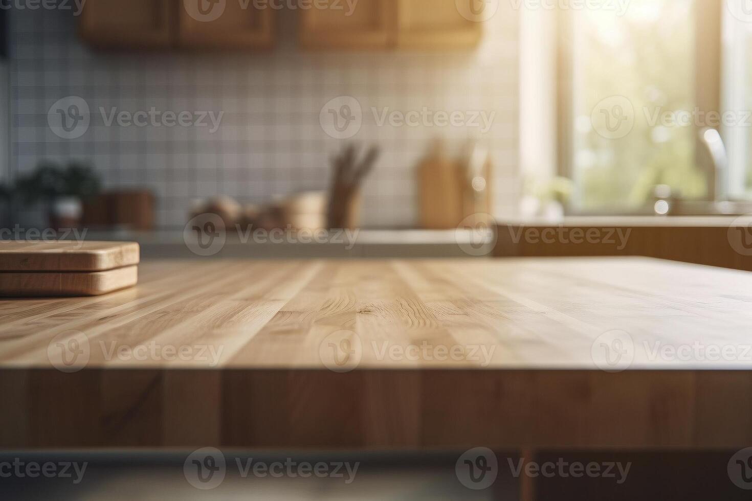 Wooden table top, created with generative AI 22138351 Stock Photo at ...