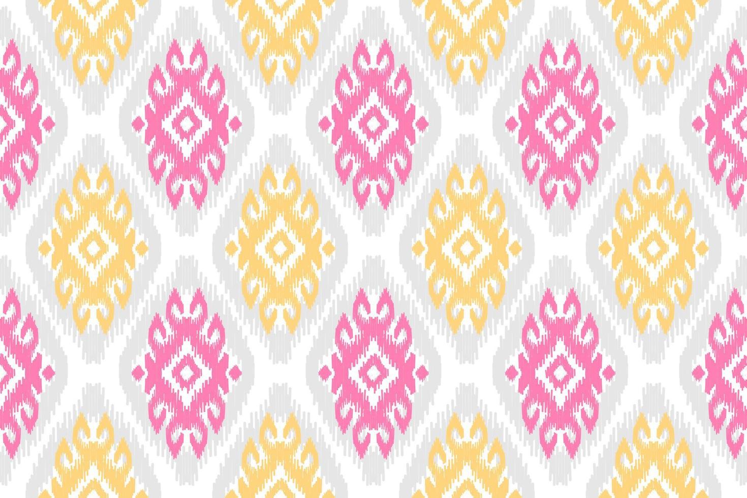 Ethnic ikat seamless pattern in tribal. American, Mexican style. Aztec geometric ornament print. vector