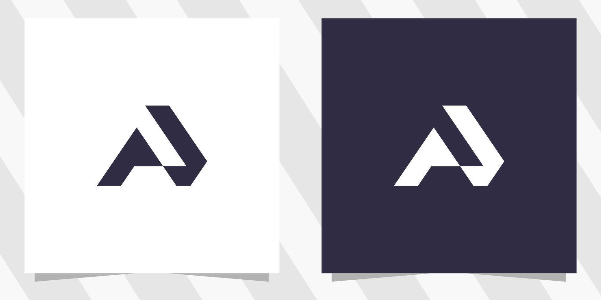 letter pa ap logo design vector