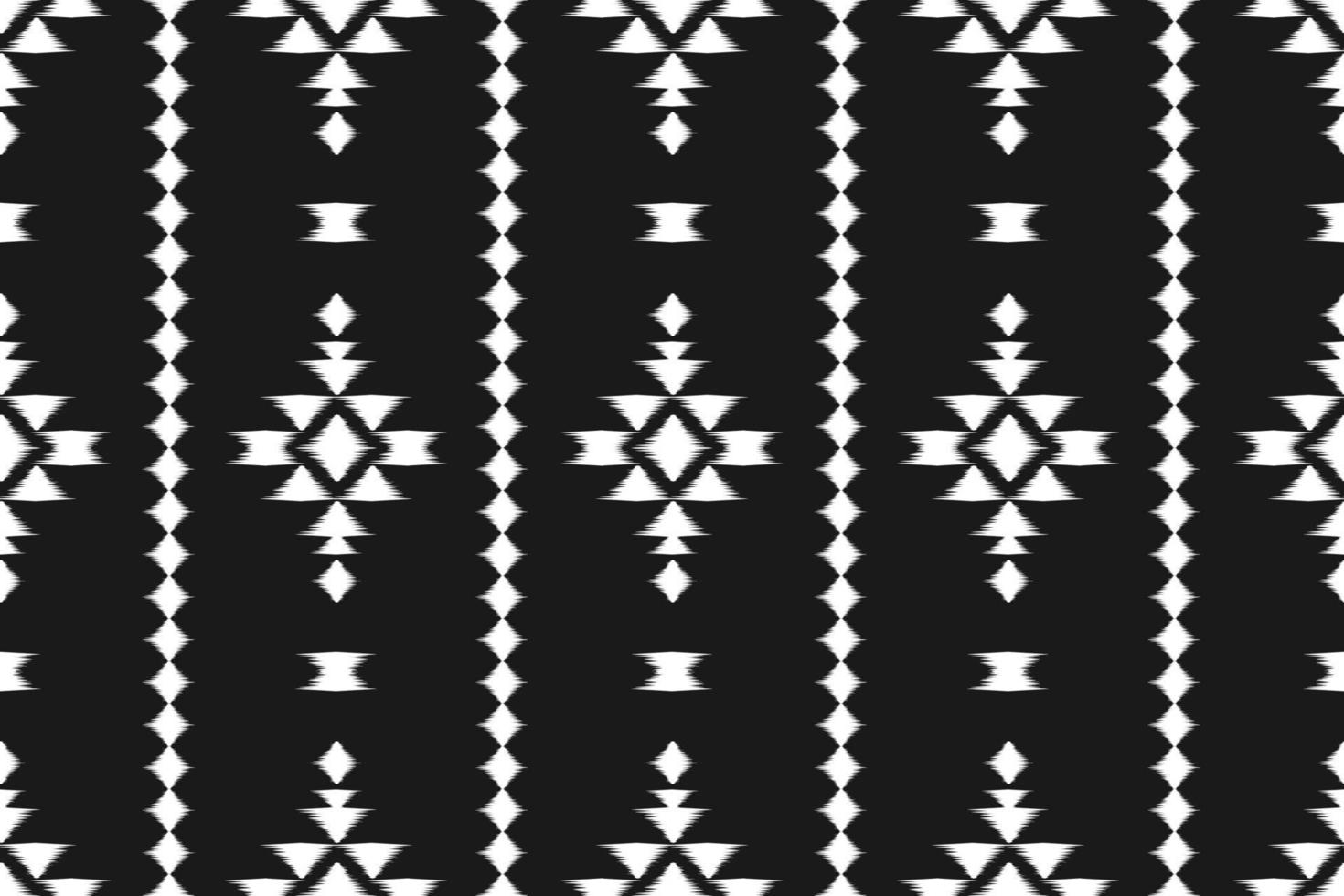 Fabric ikat pattern art. Geometric ethnic seamless pattern traditional. American, Mexican style. vector