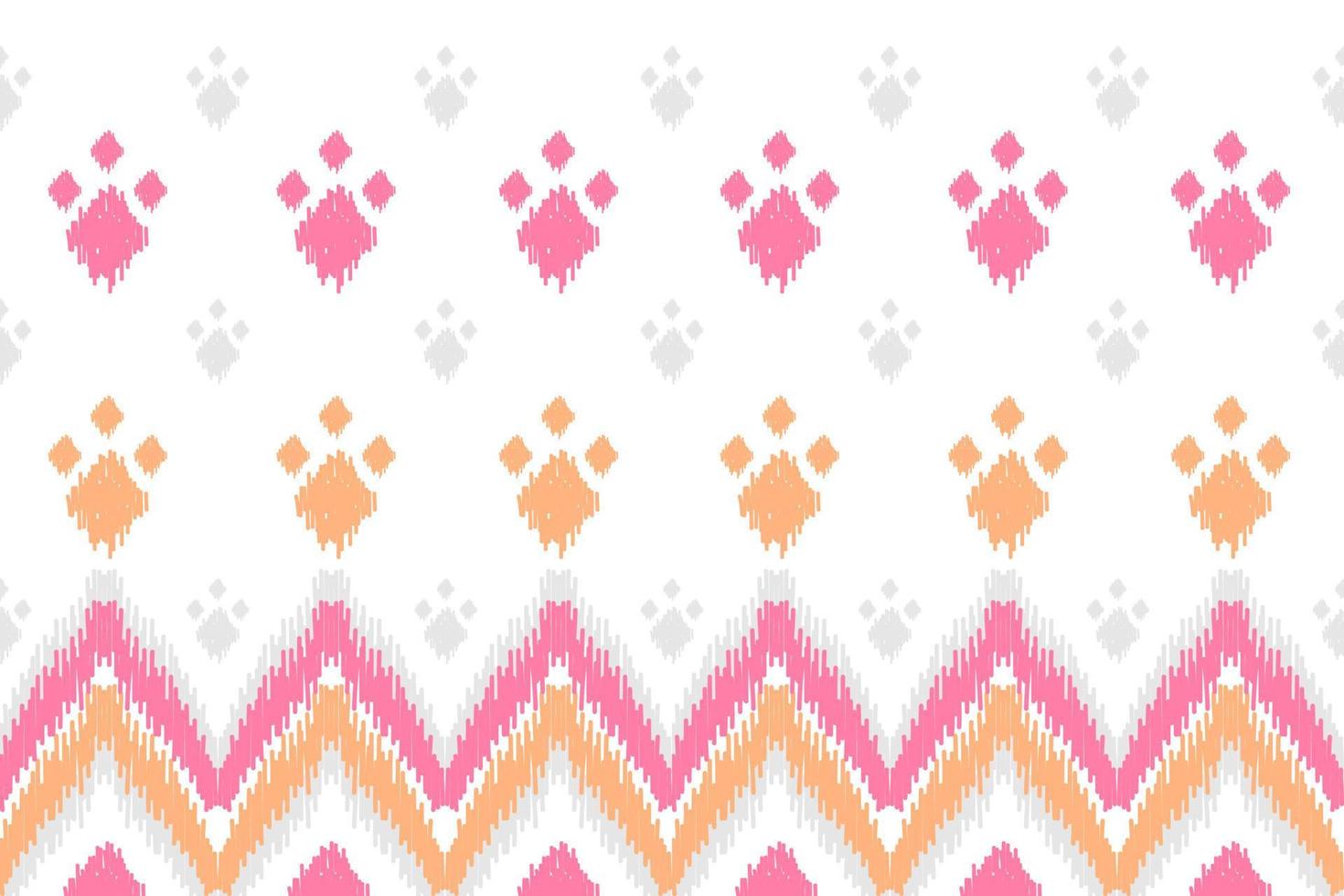 Abstract ethnic pattern art. Ikat seamless pattern traditional. American, Mexican style. vector