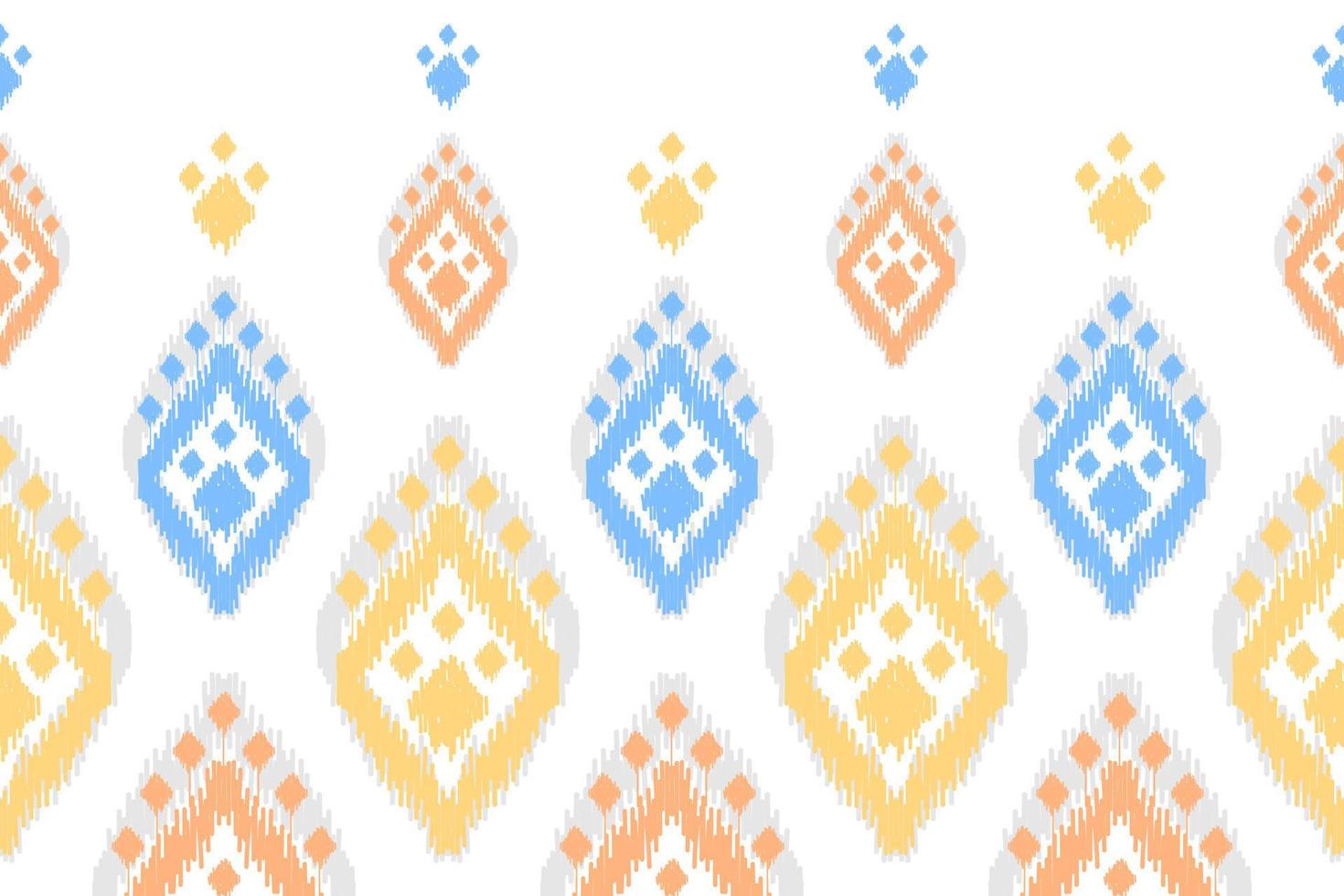 Abstract ethnic pattern art. Ikat seamless pattern traditional. American, Mexican style. vector