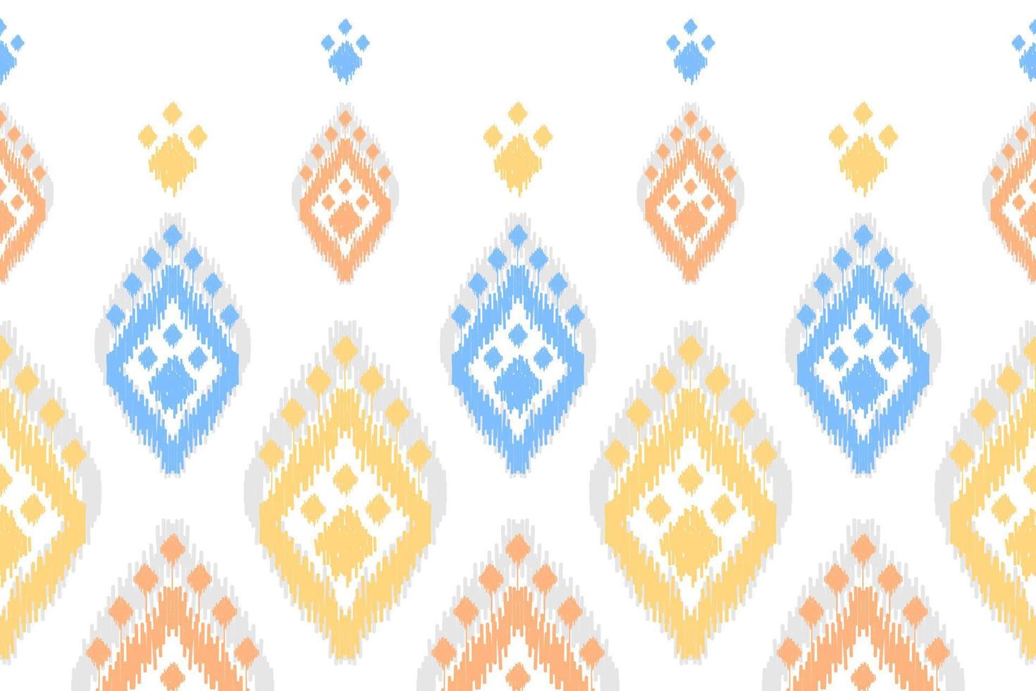 Abstract ethnic pattern art. Ikat seamless pattern traditional. American, Mexican style. vector