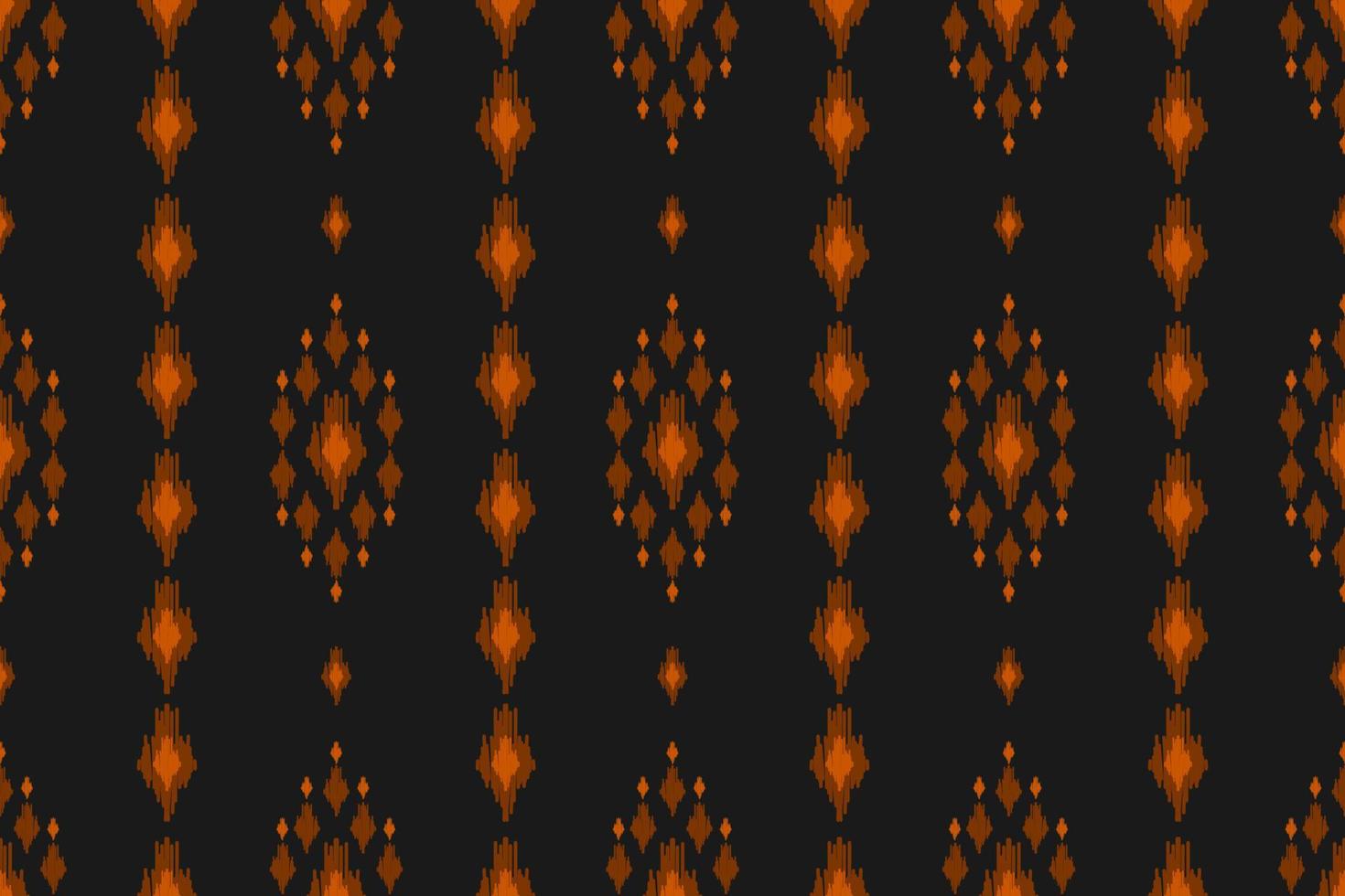 Fabric ikat pattern art. Geometric ethnic seamless pattern traditional. American, Mexican style. vector