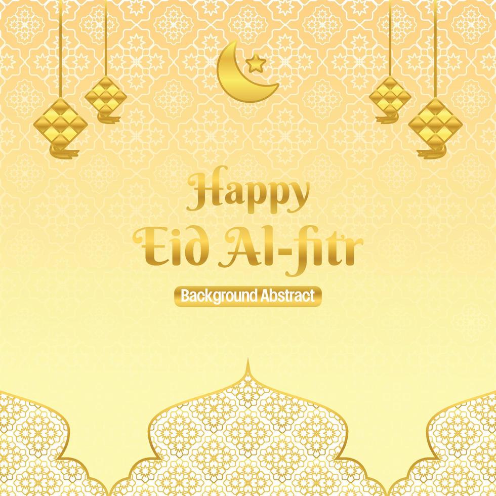 editable eid sale poster template. with golden mandala, moon, star and diamond ornaments. Design for social media and web. Islamic vector illustration